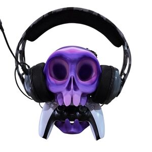 Skull Zombie Wireless Gaming Controller and Headset Holder Stand Holder Ps5 Xbox